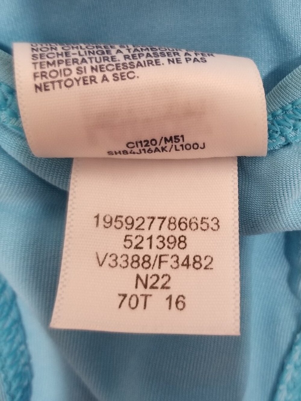Girls' Lands' End Two-Piece Tankini Set, Size 16, VGUC-EUC - Picture 9 of 14